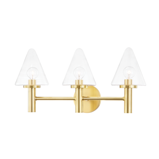 Connie Bath and Vanity in Aged Brass Finish