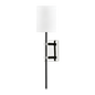 Denise Wall Sconce in Polished Nickel/black Finish