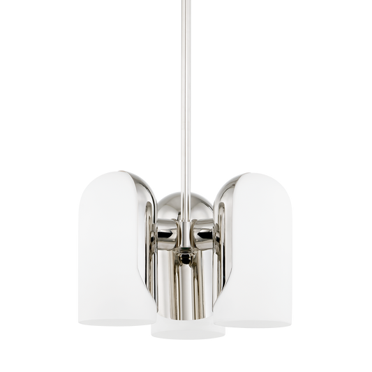 Mabel Pendant in Polished Nickel Finish