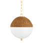Summer Pendant in Aged Brass Finish