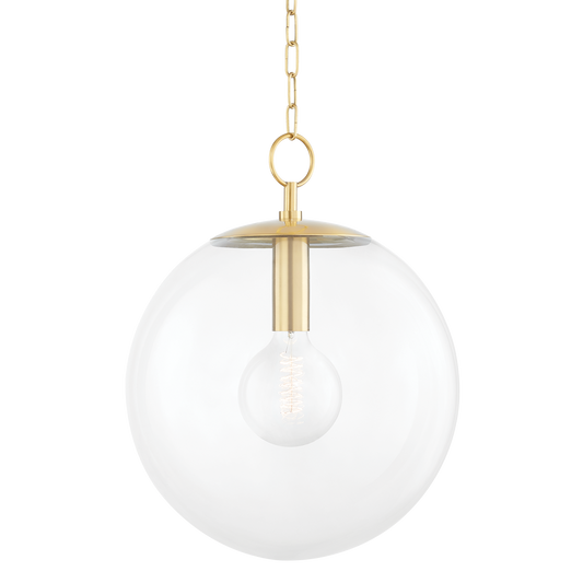 Juliana Pendant in Aged Brass Finish