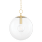 Juliana Pendant in Aged Brass Finish