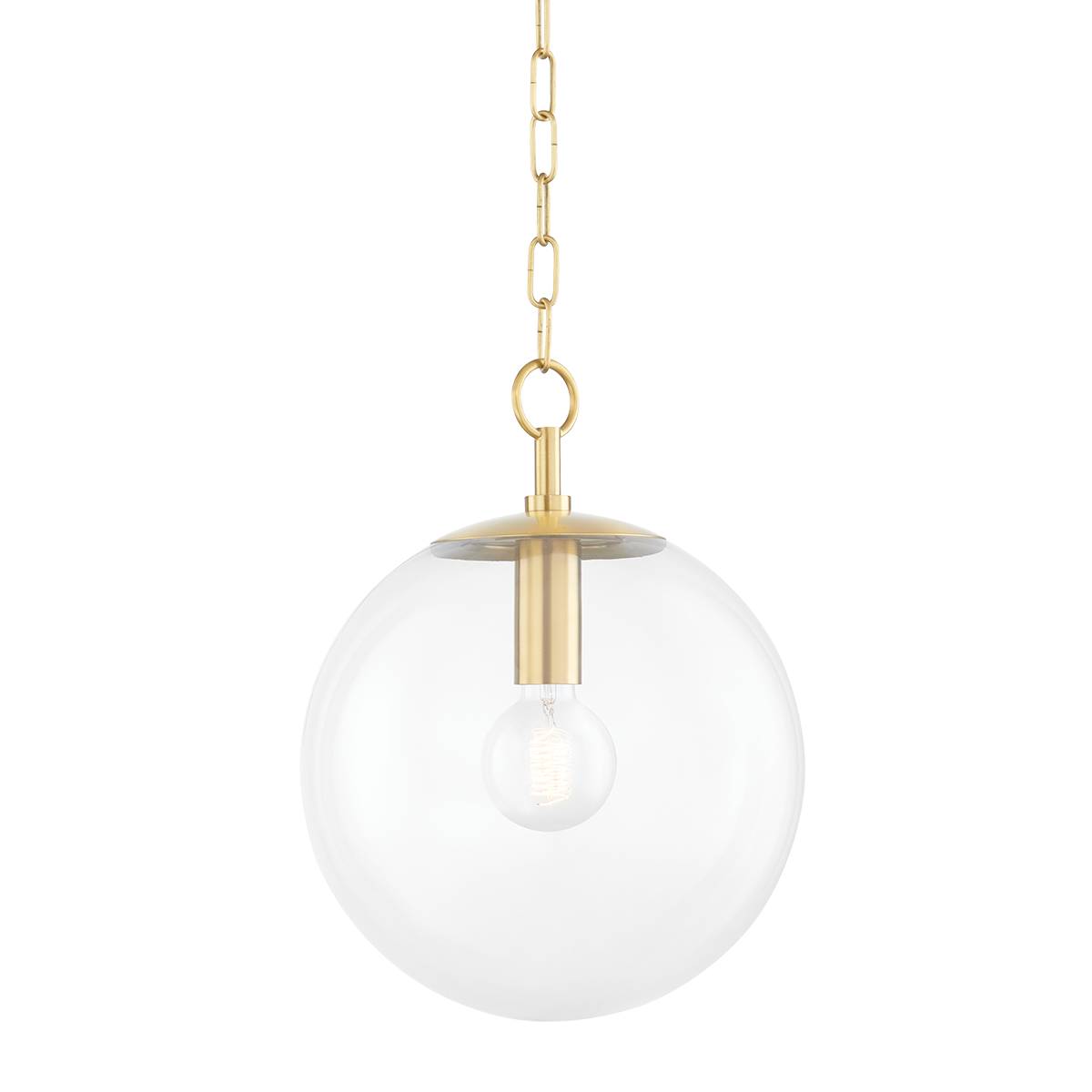 Juliana Pendant in Aged Brass Finish