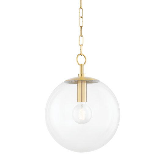 Juliana Pendant in Aged Brass Finish