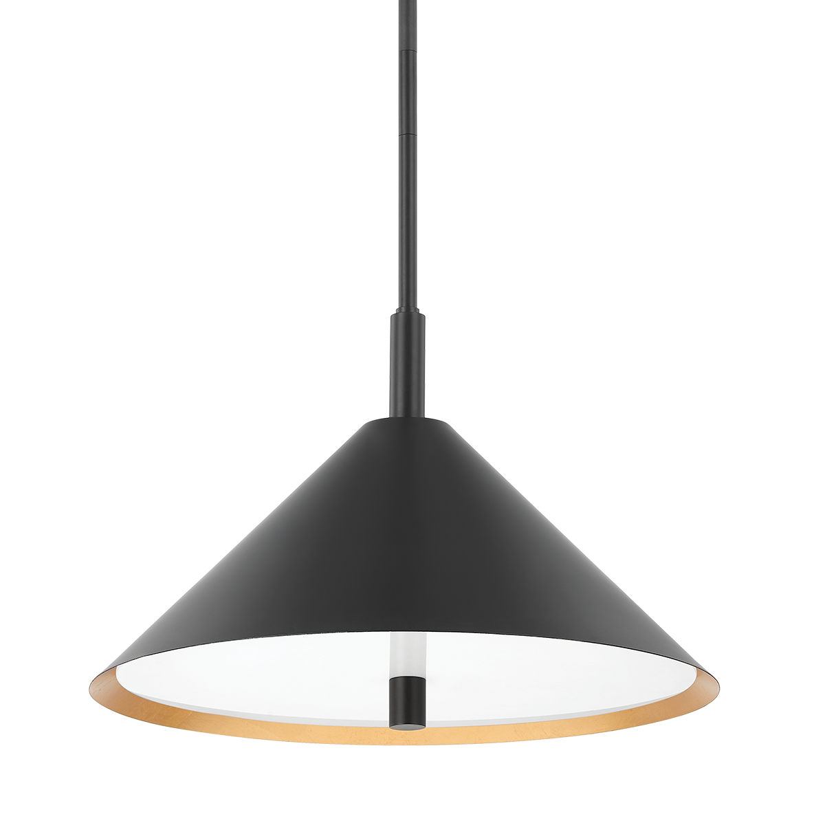 BRIANNA Pendant in Gold Leaf/soft Black Combo Finish