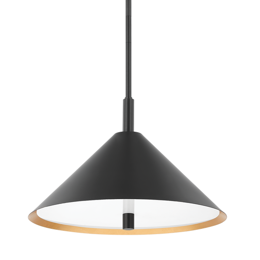 BRIANNA Pendant in Gold Leaf/soft Black Combo Finish