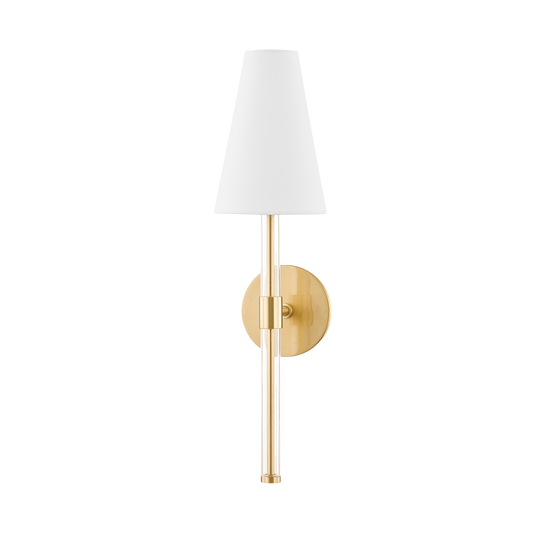 Janelle Wall Sconce in Aged Brass Finish