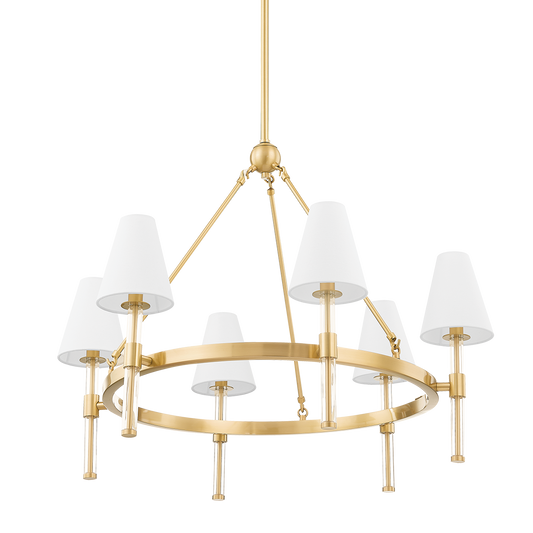 Janelle Chandelier in Aged Brass Finish