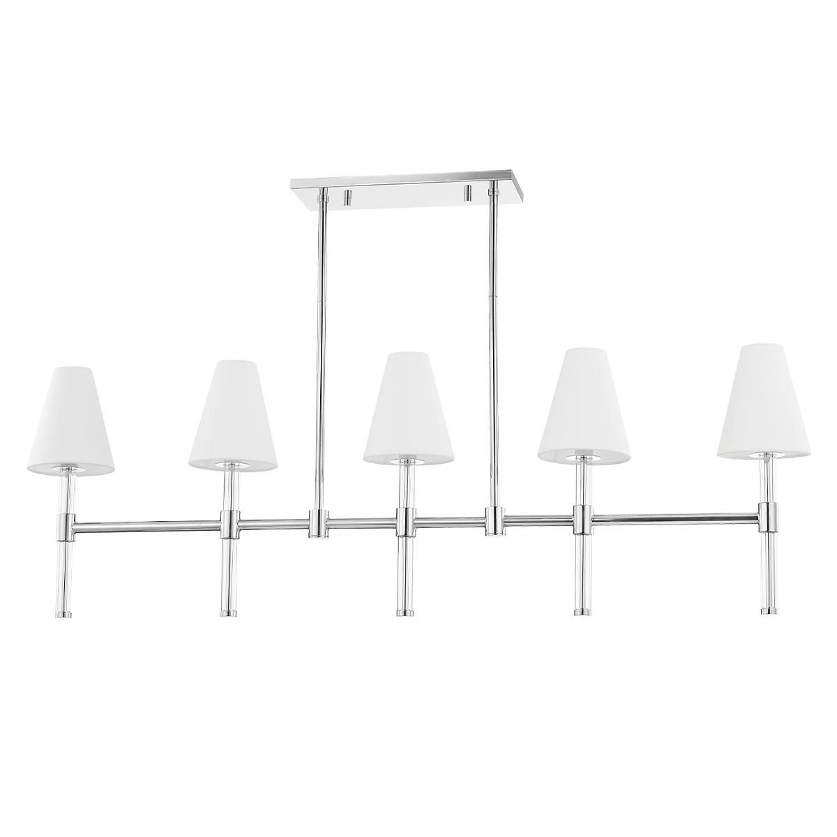 Janelle Linear in Polished Nickel Finish