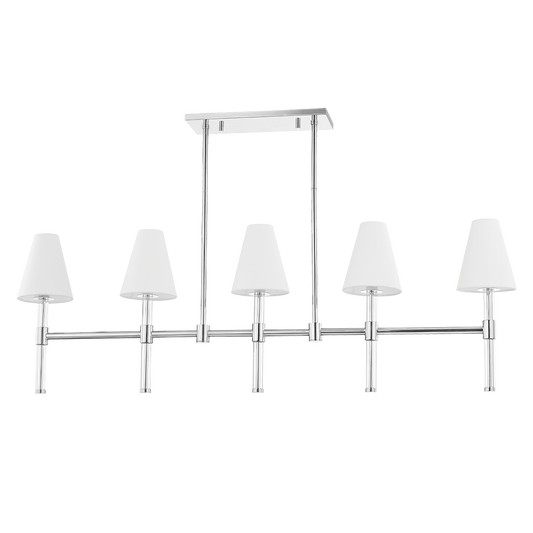 Janelle Linear in Polished Nickel Finish