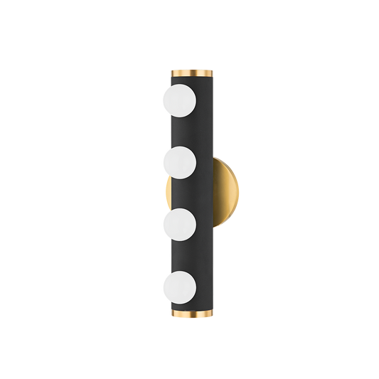 Penny Bath and Vanity in AGED BRASS/TEXTURED BLACK COMBO Finish