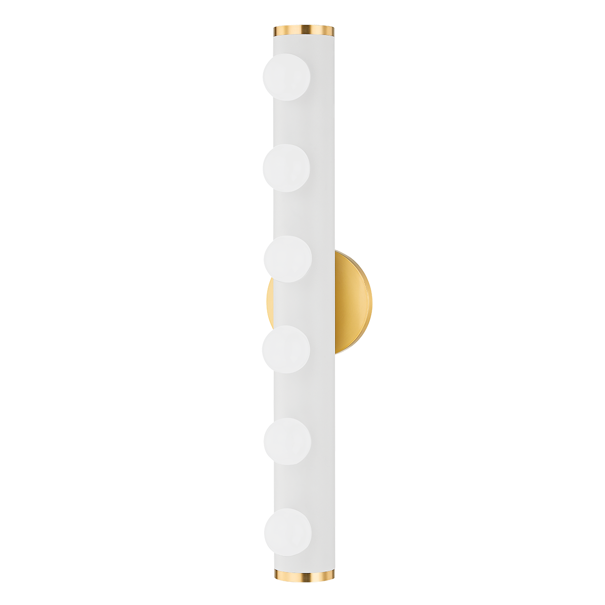 Penny Bath and Vanity in AGED BRASS/TEXTURED WHITE Finish