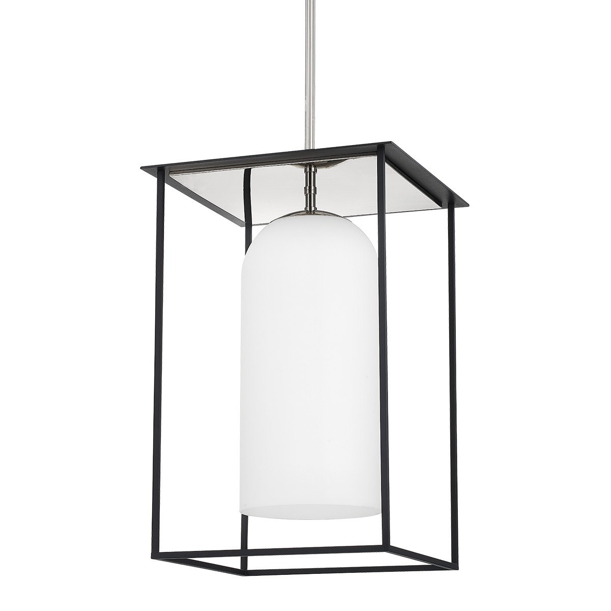 Teres Pendant in POLISHED NICKEL/TEXTURED BLACK Finish