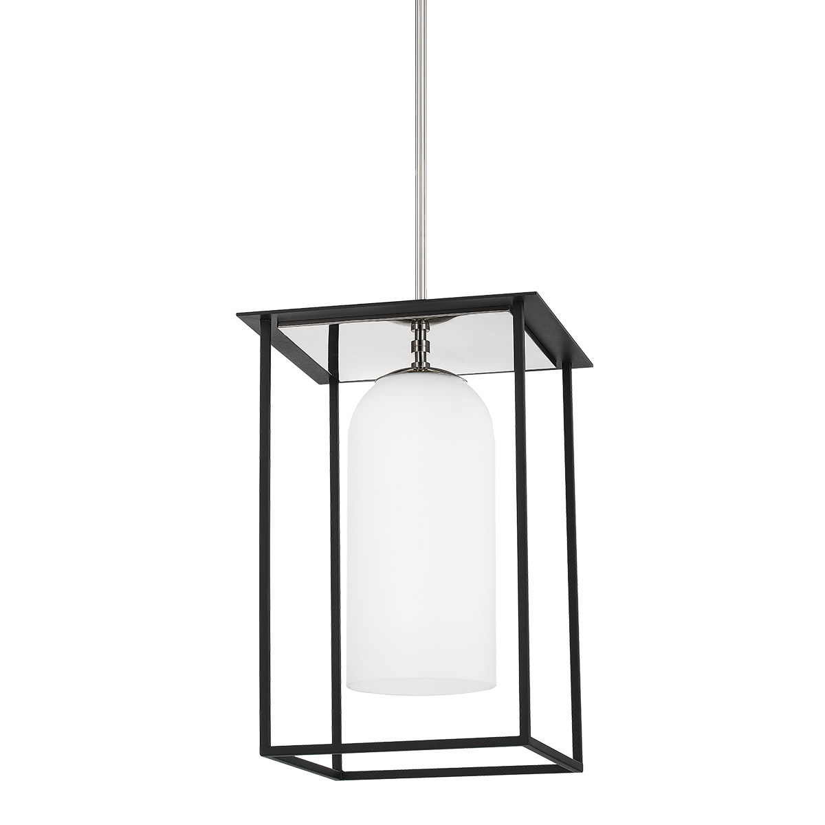Teres Pendant in POLISHED NICKEL/TEXTURED BLACK Finish