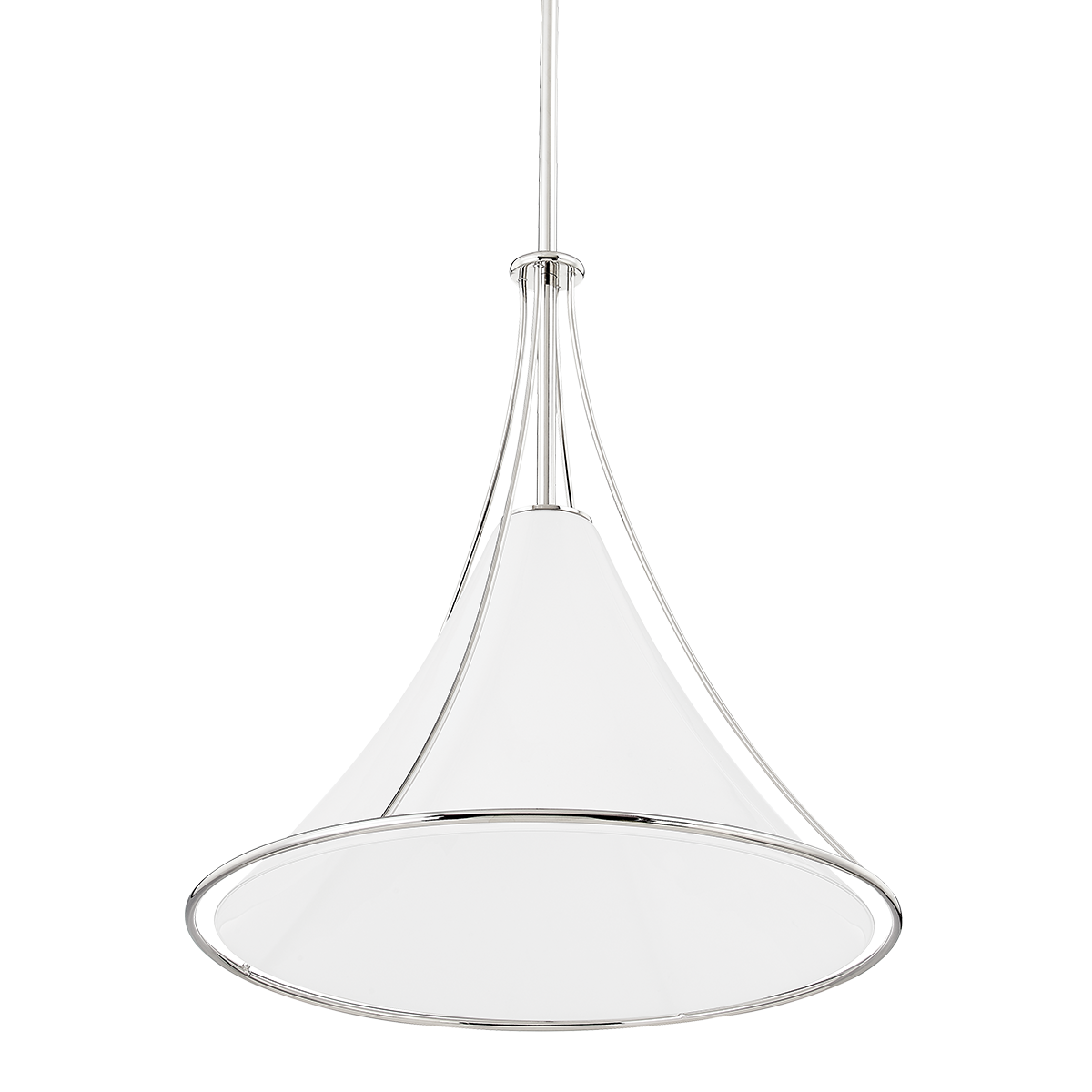 Madelyn Pendant in Polished Nickel Finish