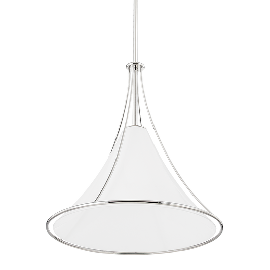 Madelyn Pendant in Polished Nickel Finish
