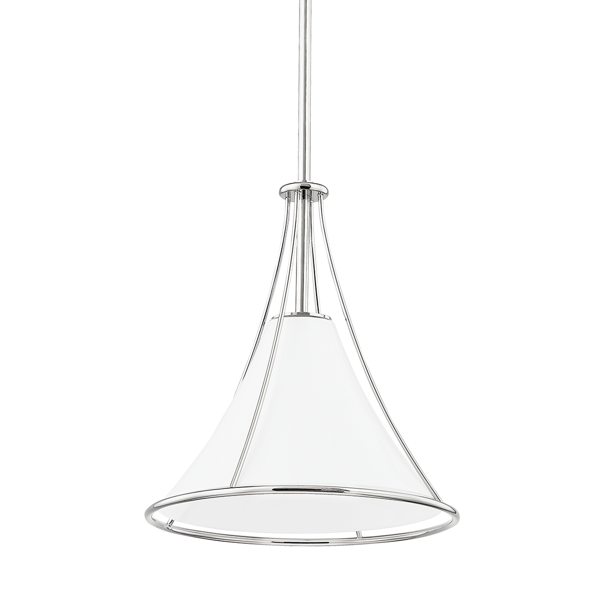 Madelyn Pendant in Polished Nickel Finish