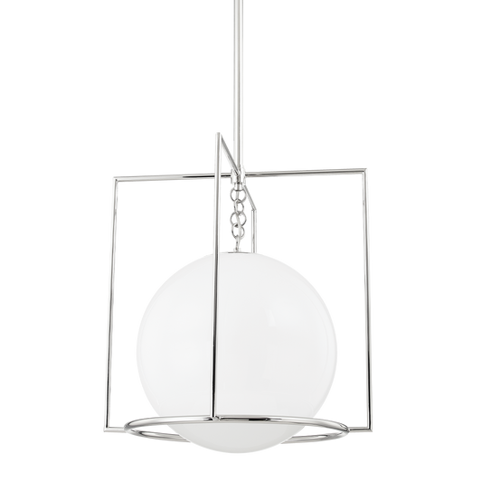 Frankie Pendant in Polished Nickel Finish