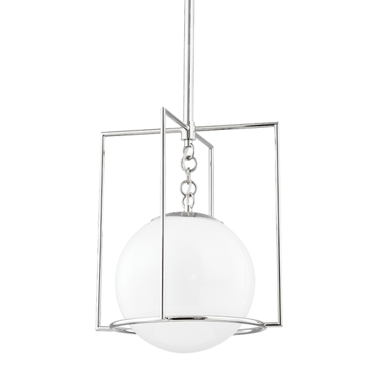 Frankie Pendant in Polished Nickel Finish