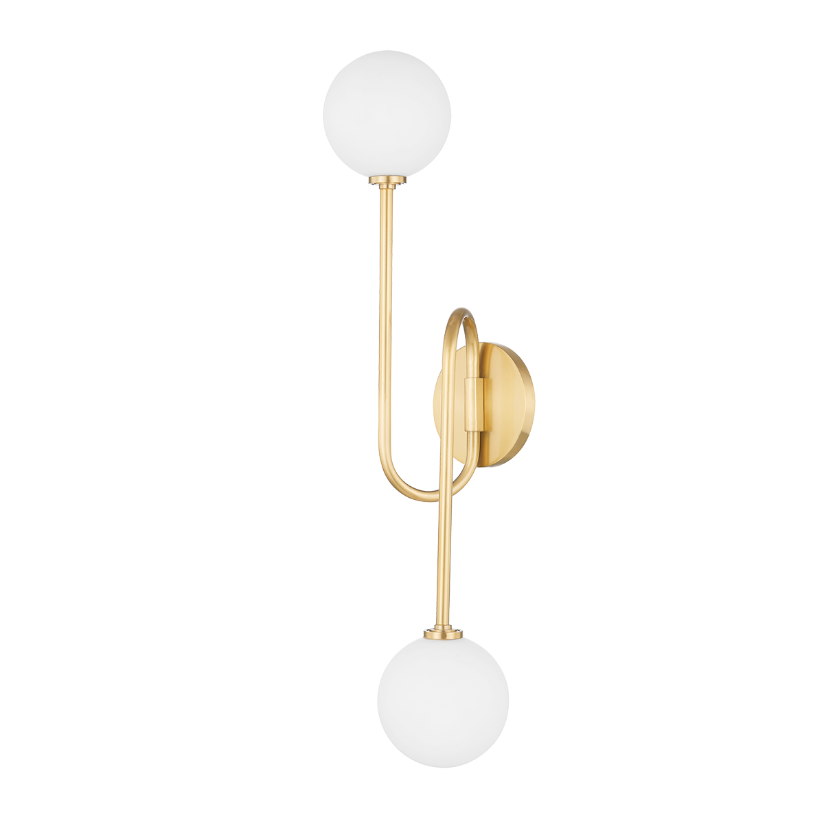 Zani Wall Sconce in Aged Brass Finish