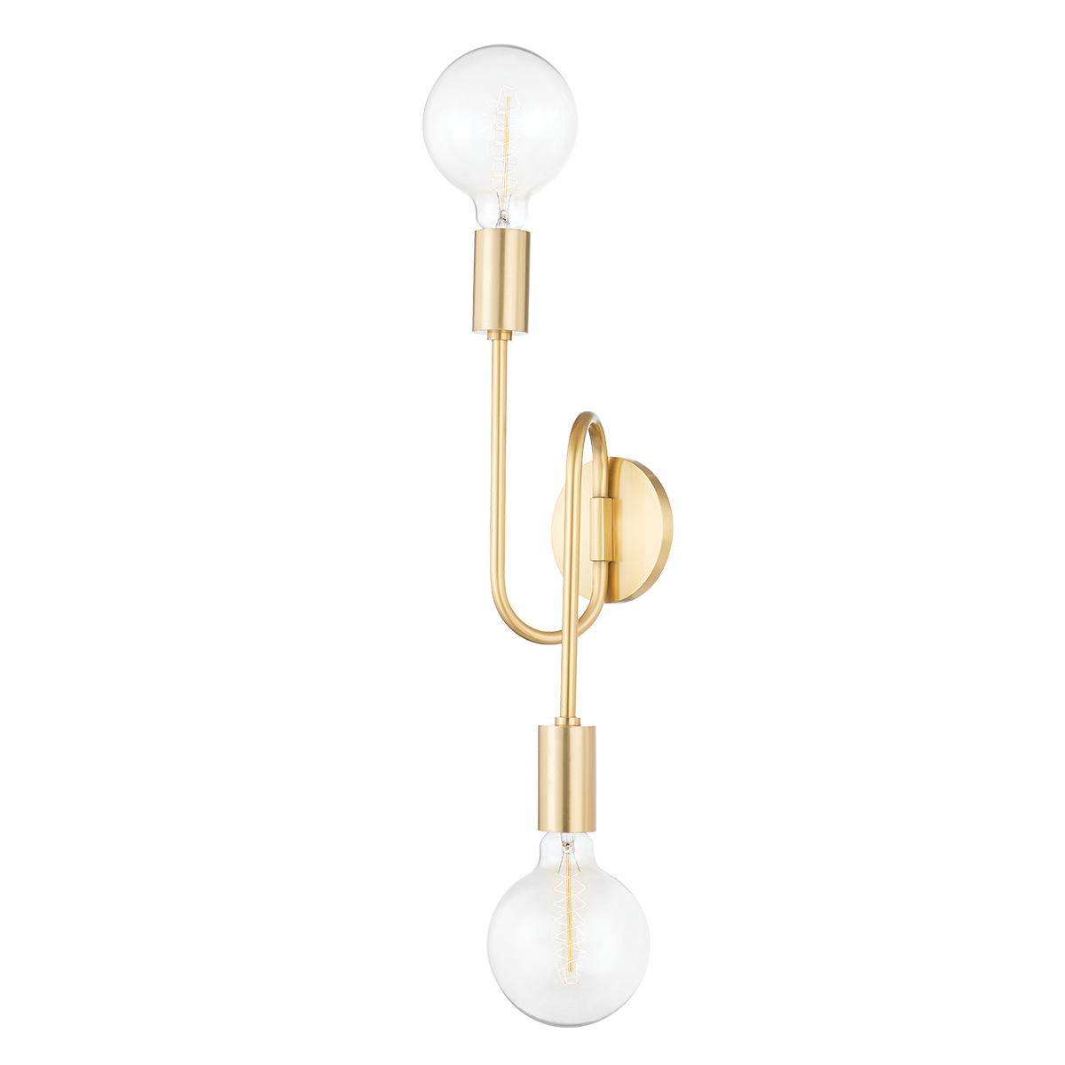 Zani Wall Sconce in Aged Brass Finish