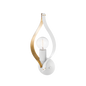Nala Wall Sconce in SOFT WHITE/GOLD LEAF Finish