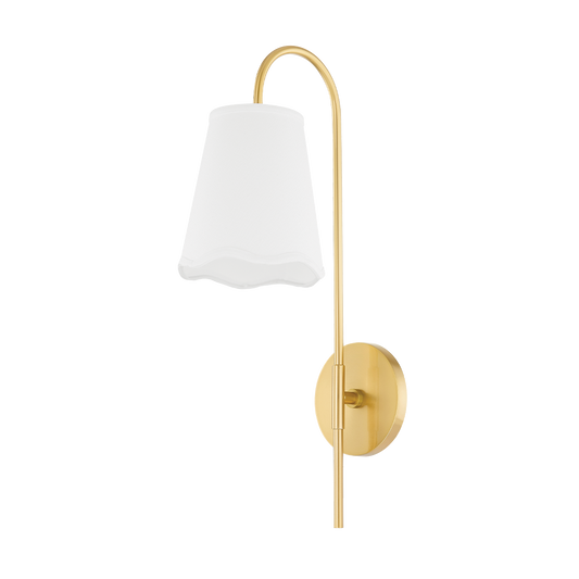 DOROTHY Wall Sconce in Aged Brass Finish