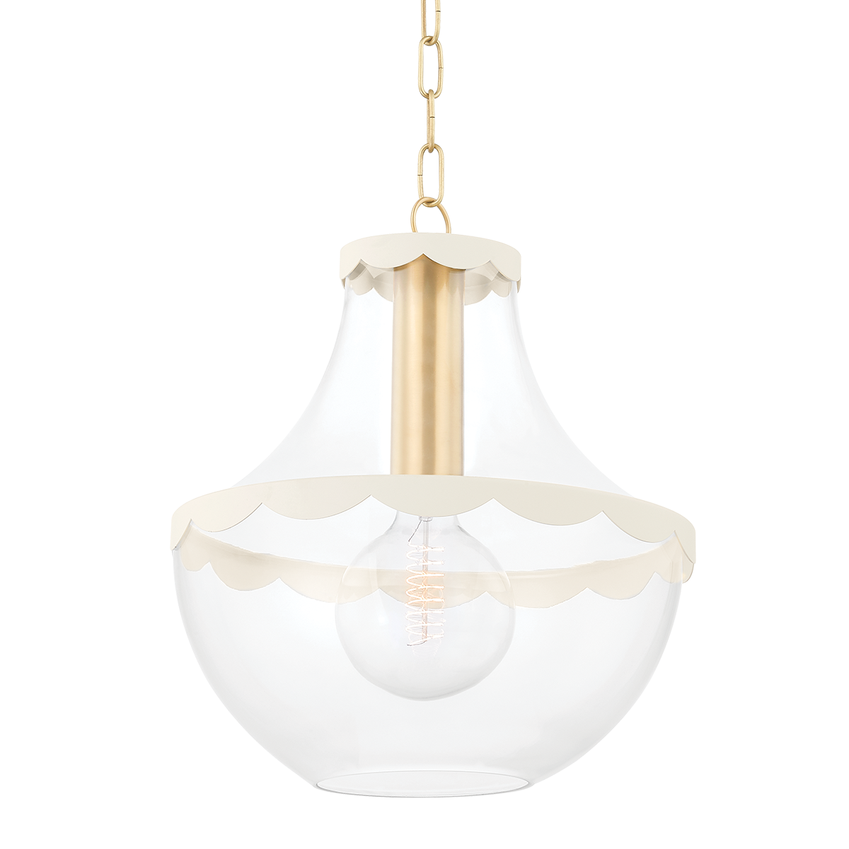ALAINA Pendant in Aged Brass Finish
