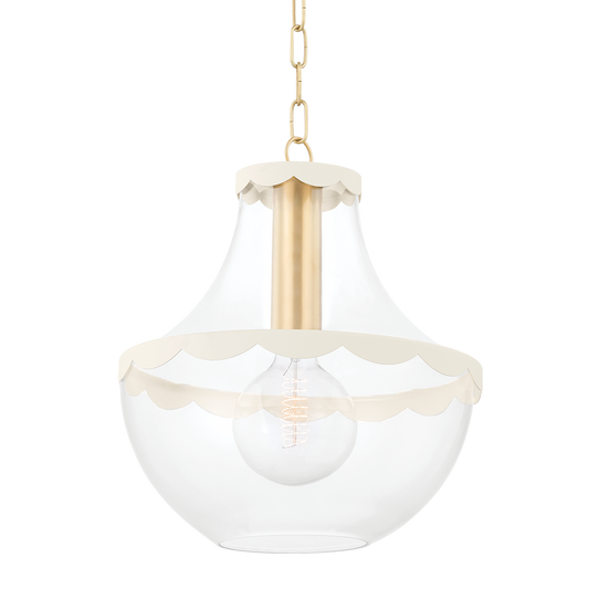 ALAINA Pendant in Aged Brass Finish