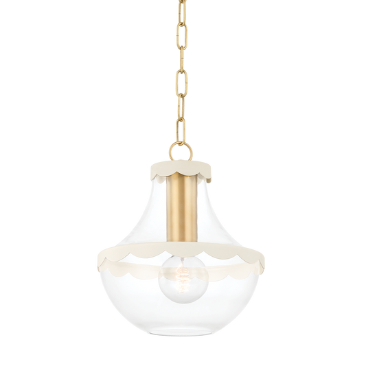 ALAINA Pendant in Aged Brass Finish