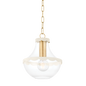 ALAINA Pendant in Aged Brass Finish