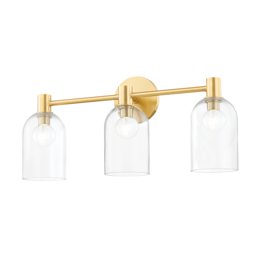 Paisley Bath and Vanity in Aged Brass Finish