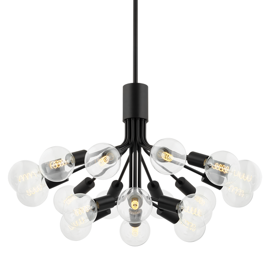 DREA Chandelier in Soft Black Finish