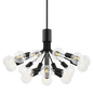 DREA Chandelier in Soft Black Finish