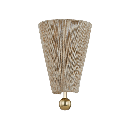 SONG Wall Sconce in AGED BRASS Finish