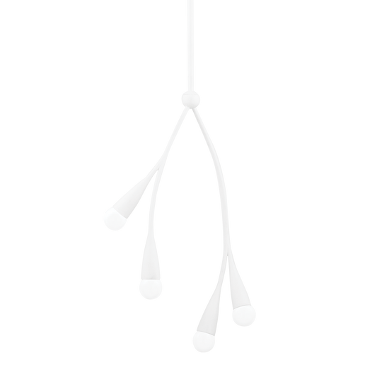Elsa Pendant in TEXTURED WHITE Finish