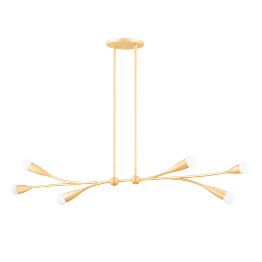 Elsa Linear in Gold Leaf Finish