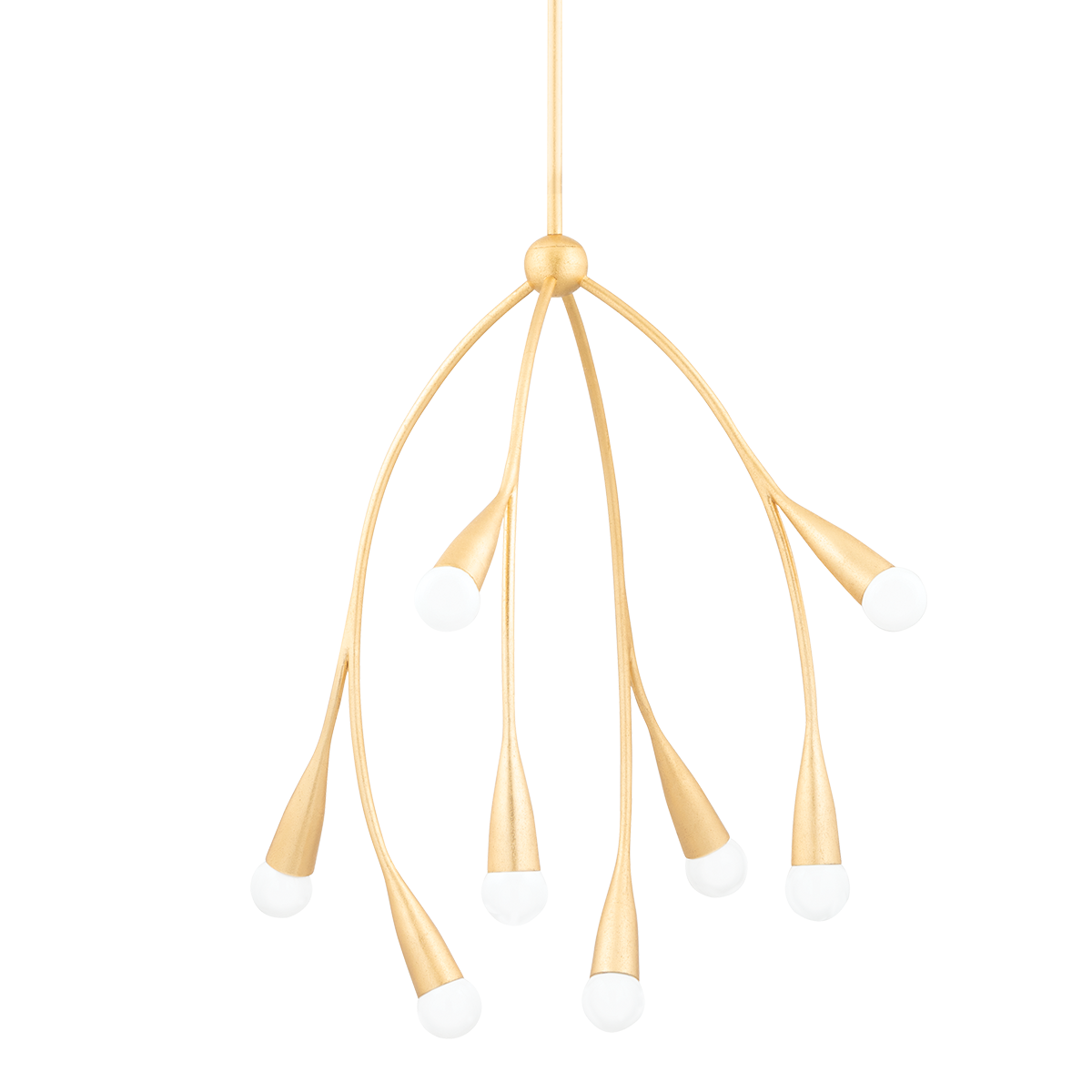 Elsa Chandelier in Gold Leaf Finish