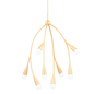 Elsa Chandelier in Gold Leaf Finish