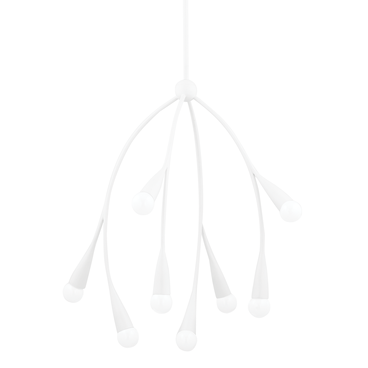 Elsa Chandelier in TEXTURED WHITE Finish