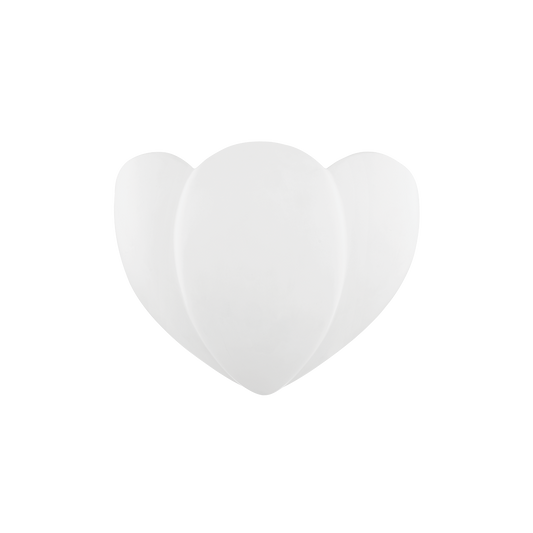 Tuli Wall Sconce in AGED BRASS/CERAMIC SATIN WHITE Finish