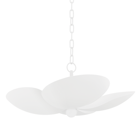 Leni Pendant in TEXTURED WHITE Finish