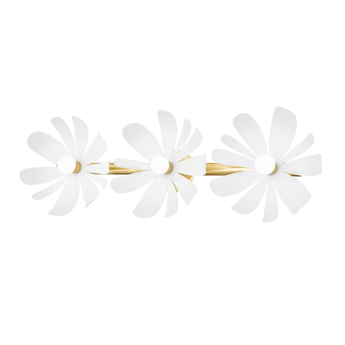 Twiggy Bath and Vanity in AGED BRASS/TEXTURED WHITE Finish