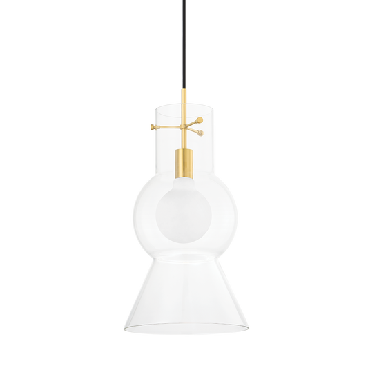 MIRABEL Pendant in Aged Brass Finish