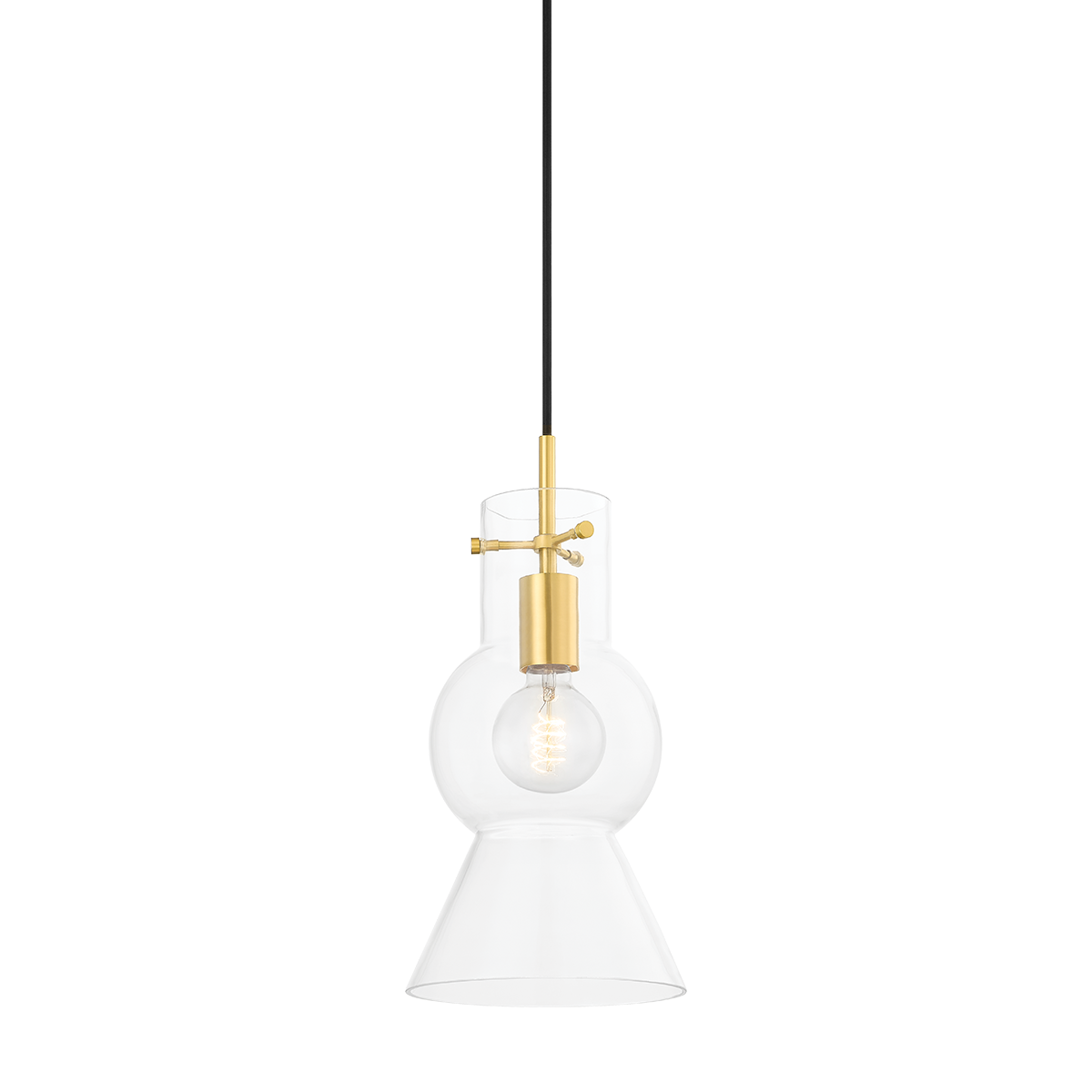 MIRABEL Pendant in Aged Brass Finish