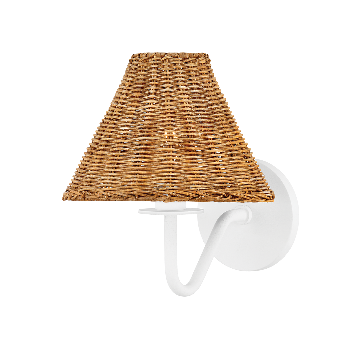 Issa Wall Sconce in TEXTURED WHITE Finish