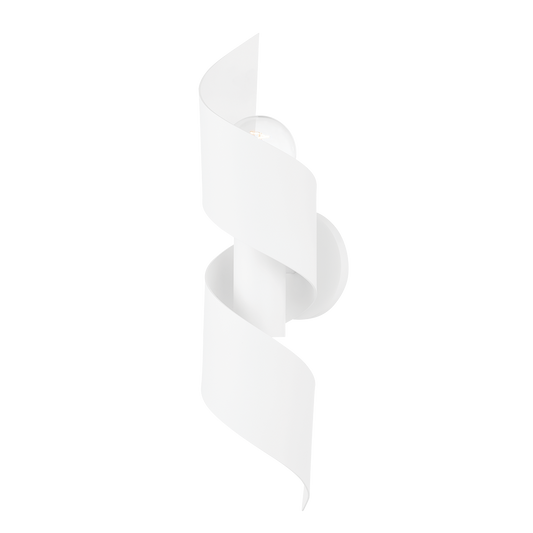 Edie Wall Sconce in TEXTURED WHITE Finish