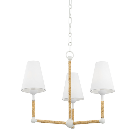 Mariana Chandelier in TEXTURED WHITE Finish