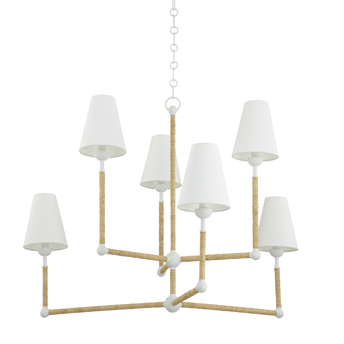 Mariana Chandelier in TEXTURED WHITE Finish
