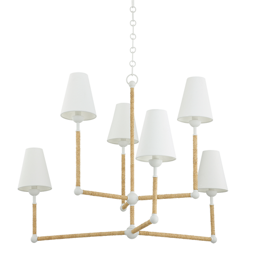 Mariana Chandelier in TEXTURED WHITE Finish